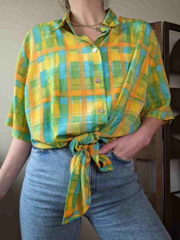 Let's go picnic - vintage blouse - 01