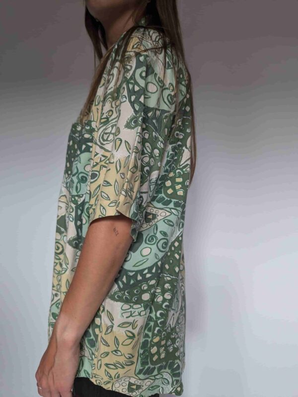 Gecko green - vintage blouse - 02