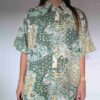 Gecko green - vintage blouse - 03