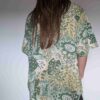 Gecko green - vintage blouse - 04