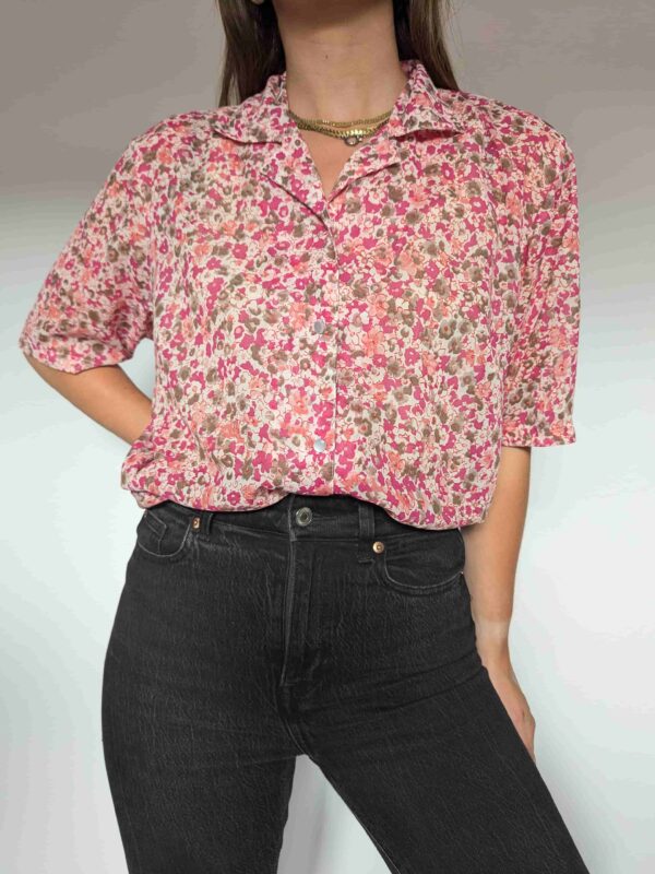 Pleasure in pink - vintage blouse - 01