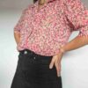 Pleasure in pink - vintage blouse - 02