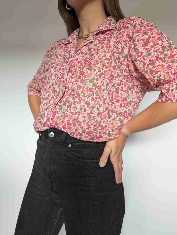 Pleasure in pink - vintage blouse - 02