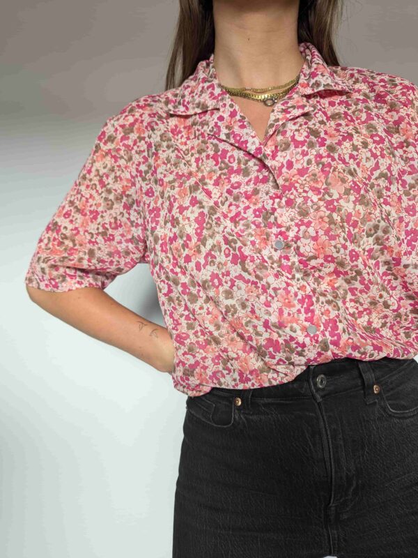 Pleasure in pink - vintage blouse - 03