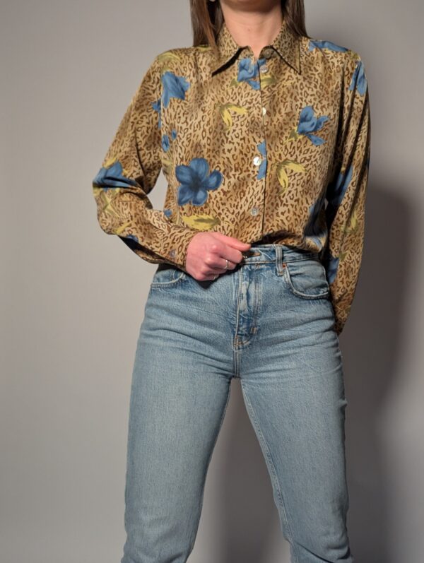Blue safari - blouse - 01