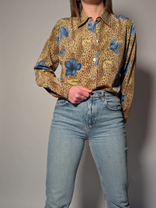 Blue safari - blouse - 01