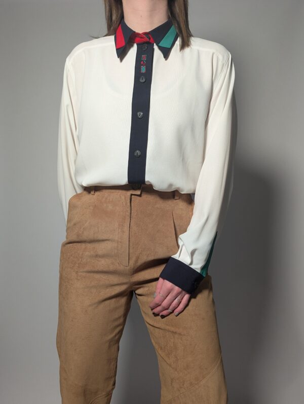 Classic contrast - blouse - 01