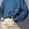 Vintage Lacoste blauwe trui