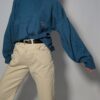 Vintage Lacoste blauwe trui