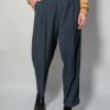 Vintage pantalon in een diepe teal tint