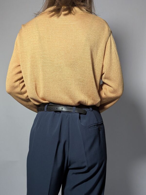 Vintage knit met een grafisch patroon in zachte aardetinten