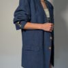 Cobalt line 01 Vintage kobaltblauwe blazer met rechte oversized pasvorm en klassieke tailored details.