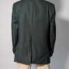 Vintage donkergroene blazer met rechte oversized pasvorm en klassieke tailored details.