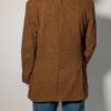 Burberry heritage 02 Vintage Burberry blazer in bruin en camel met fijne ruit, klassieke revers en rechte licht oversized pasvorm.